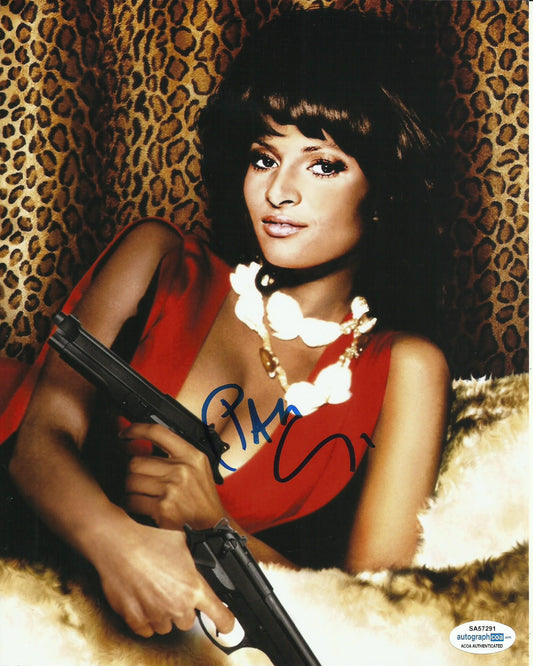 PAM GRIER SIGNED SEXY 10X8 PHOTO (2) also ACOA certified