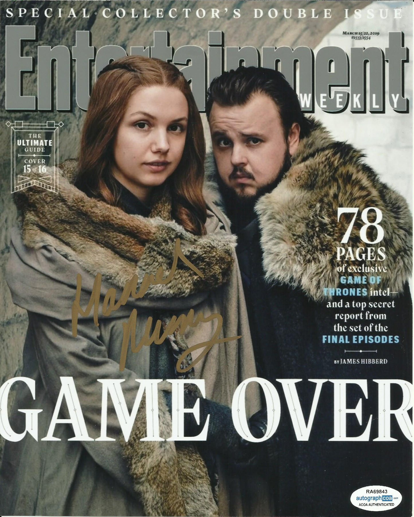 HANNAH MURRAY SIGNED GAME OF THRONES 10X8 PHOTO (3) ALSO ACOA