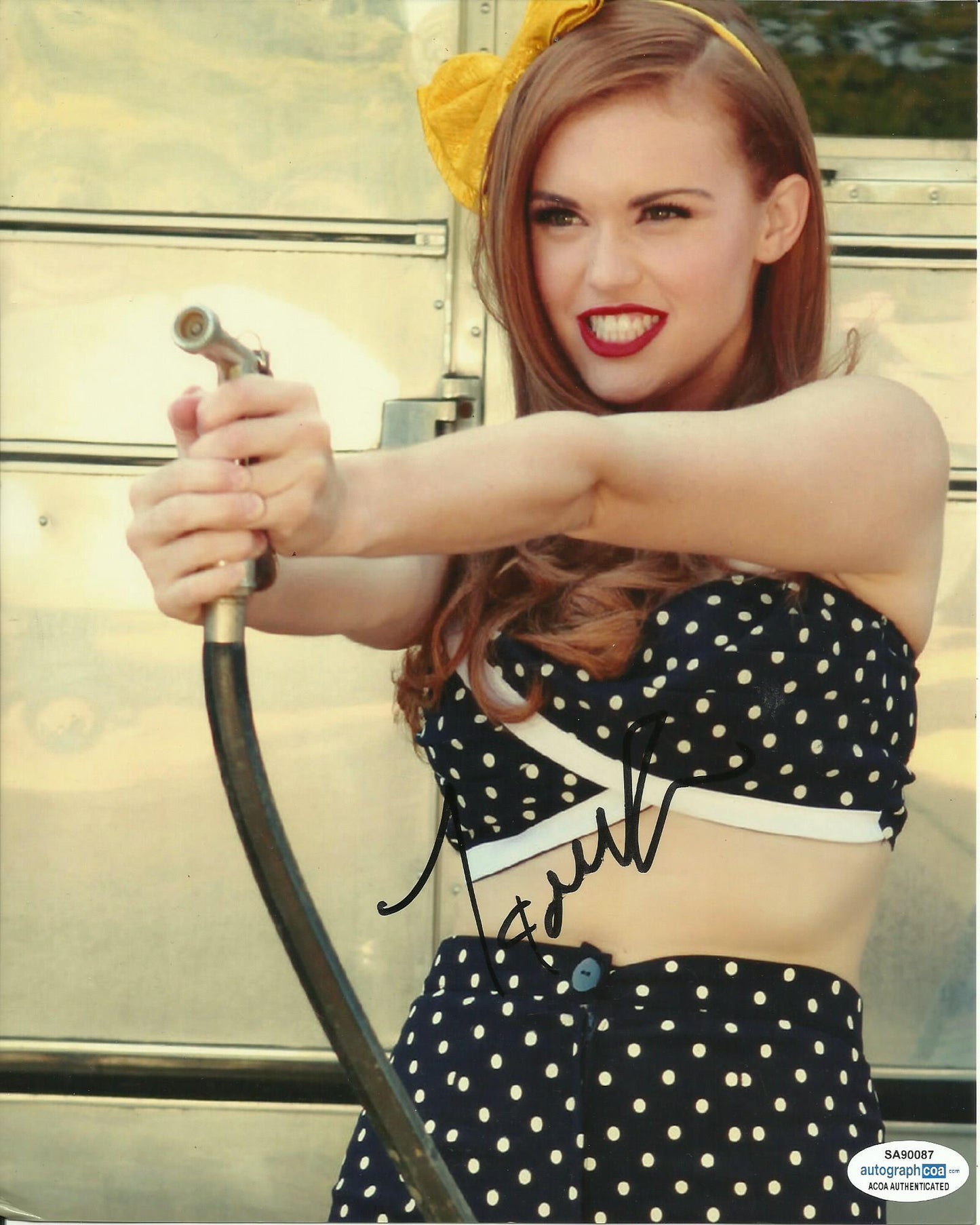 HOLLAND RODEN SIGNED SEXY 10X8 PHOTO (7) ALSO ACOA CERTIFIED