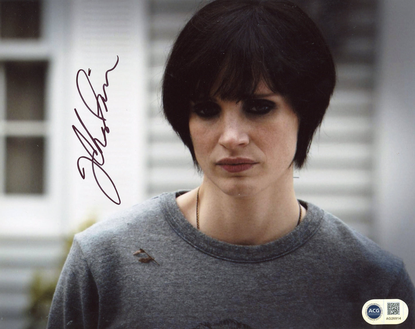 JESSICA CHASTAIN SIGNED MAMA 10X8 PHOTO ALSO ACG CERT AUTHENTICATION