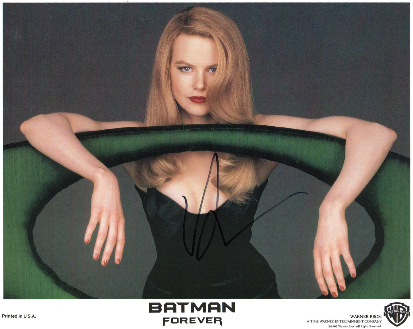 NICOLE KIDMAN SIGNED BATMAN FOREVER 10X8 PHOTO (1)