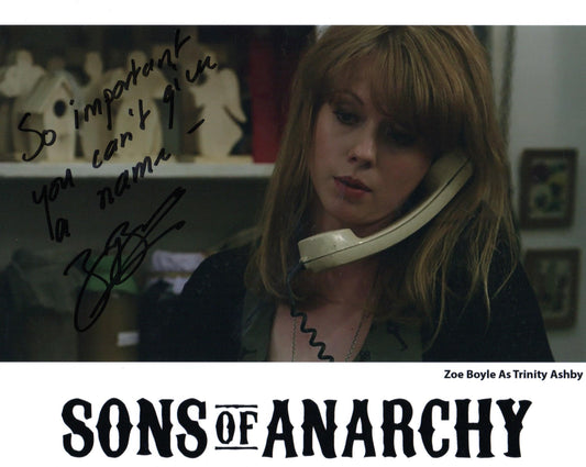 ZOE BOYLE SIGNED SONS OF ANARCHY 10X8 PHOTO (1)