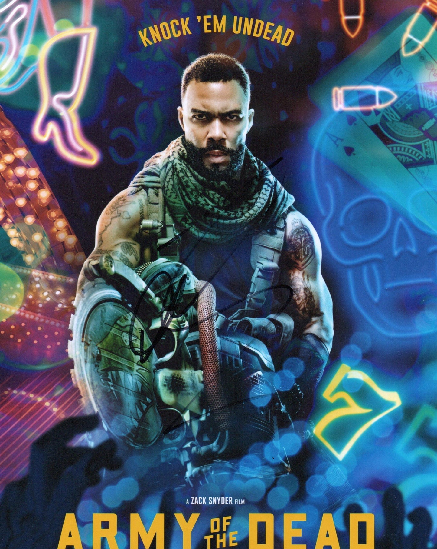 OMARI HARDWICK SIGNED ARMY OF THE DEAD 8X10 PHOTO (2)