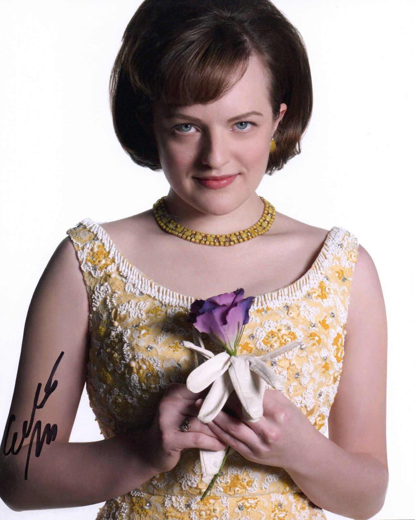 ELIZABETH MOSS SIGNED MAD MEN10X8 PHOTO (2)