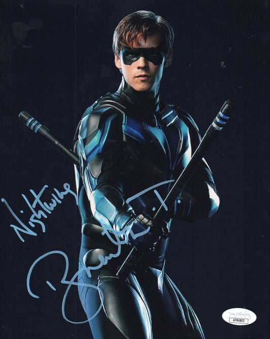 BRENTON THWAITES SIGNED TITANS PHOTO (10) ALSO CHARACTER AND JSA