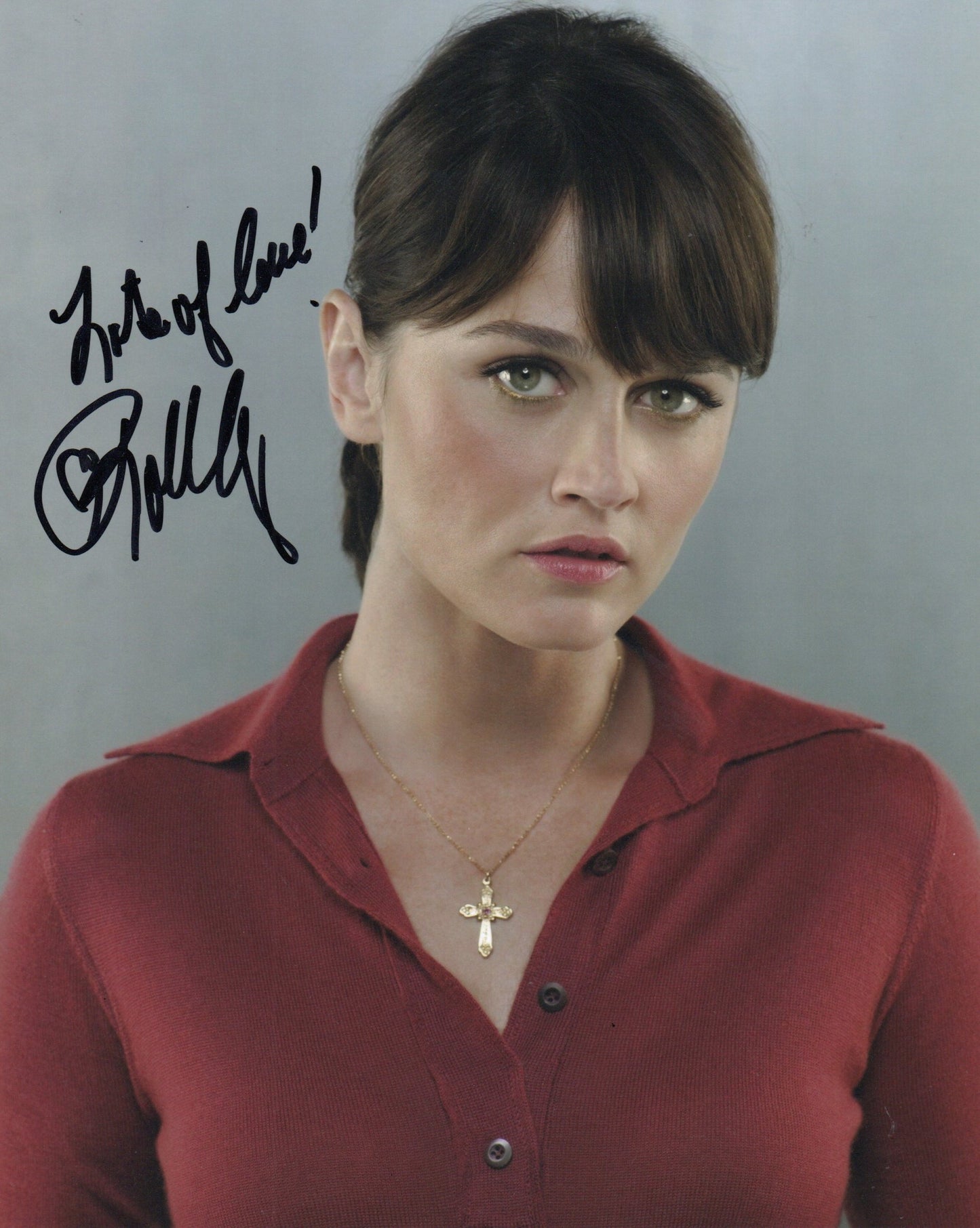 ROBIN TUNNEY SIGNED THE MENTALIST 10X8 PHOTO (5)