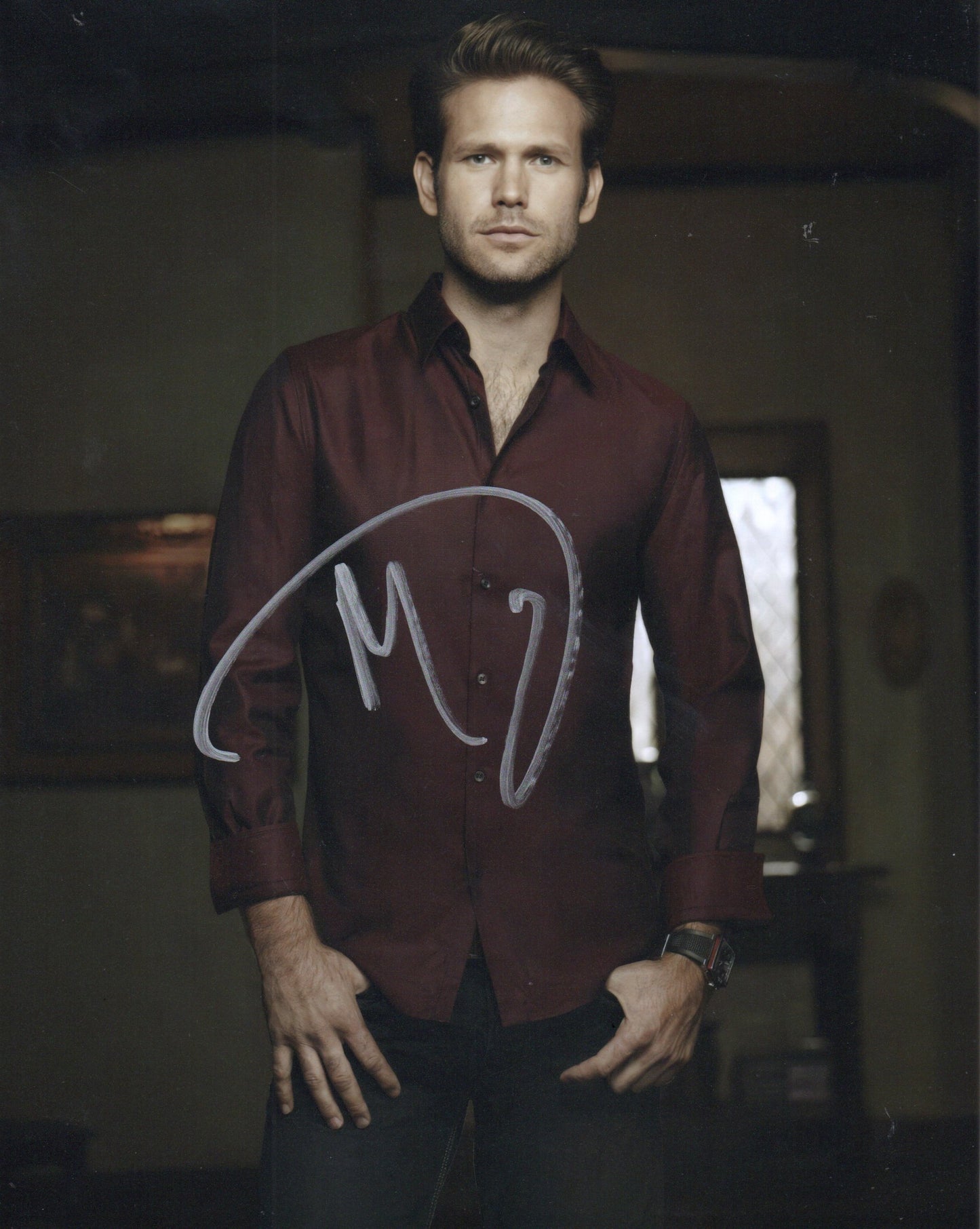 MATTHEW DAVIS SIGNED THE VAMPIRE DIARIES 8X10 PHOTO (2)