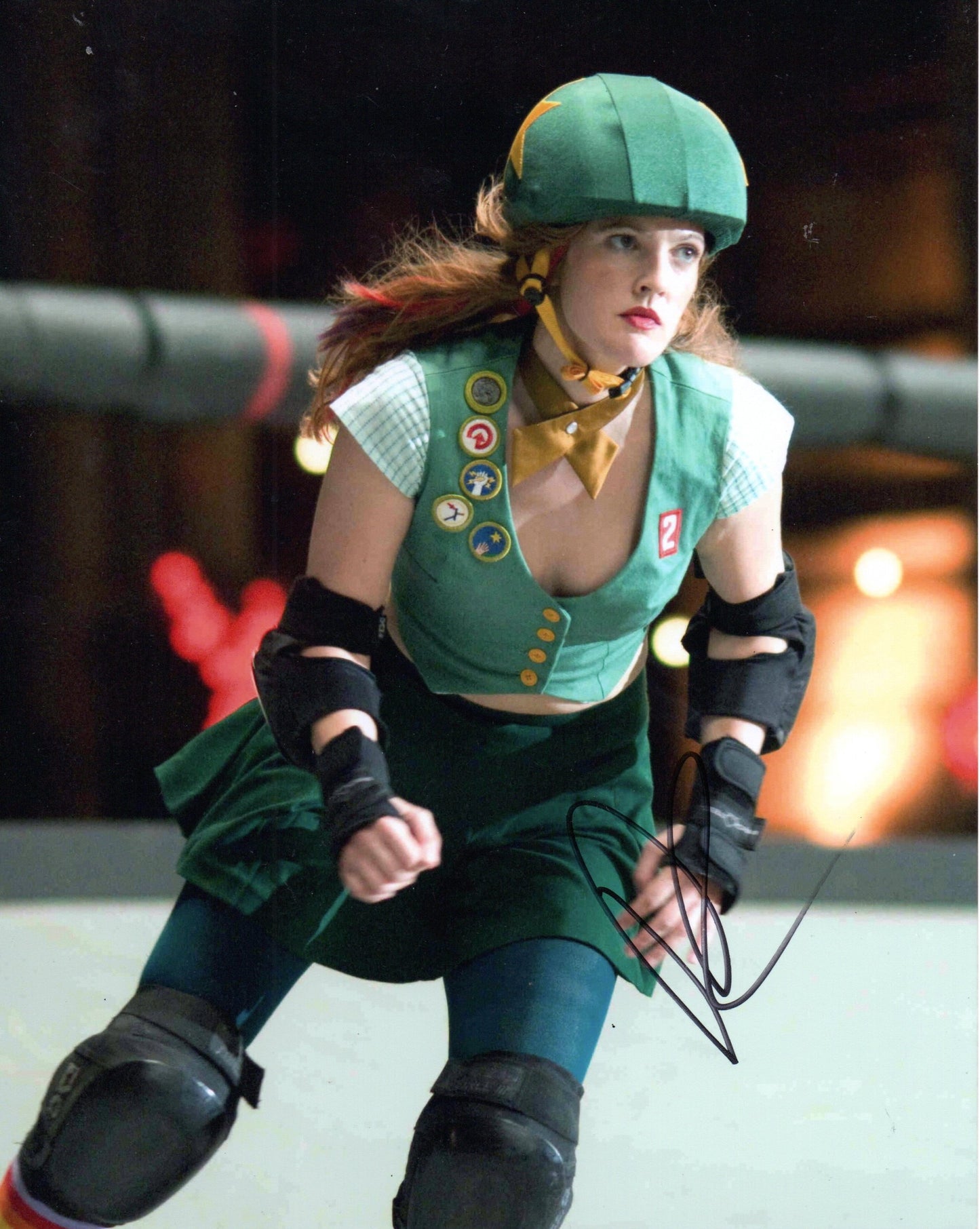 DREW BARRYMORE SIGNED WHIP IT 8X10 PHOTO (1)