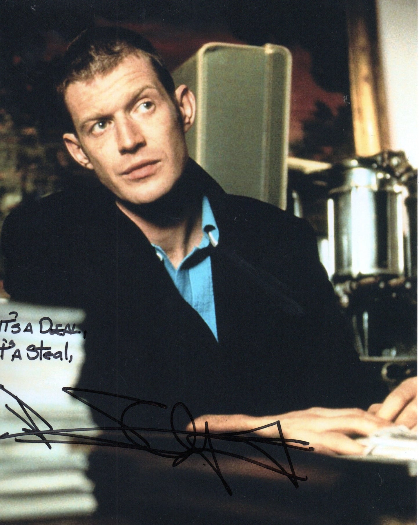 JASON FLEMYNG SIGNED LOCK STOCK PHOTO WITH QUOTE