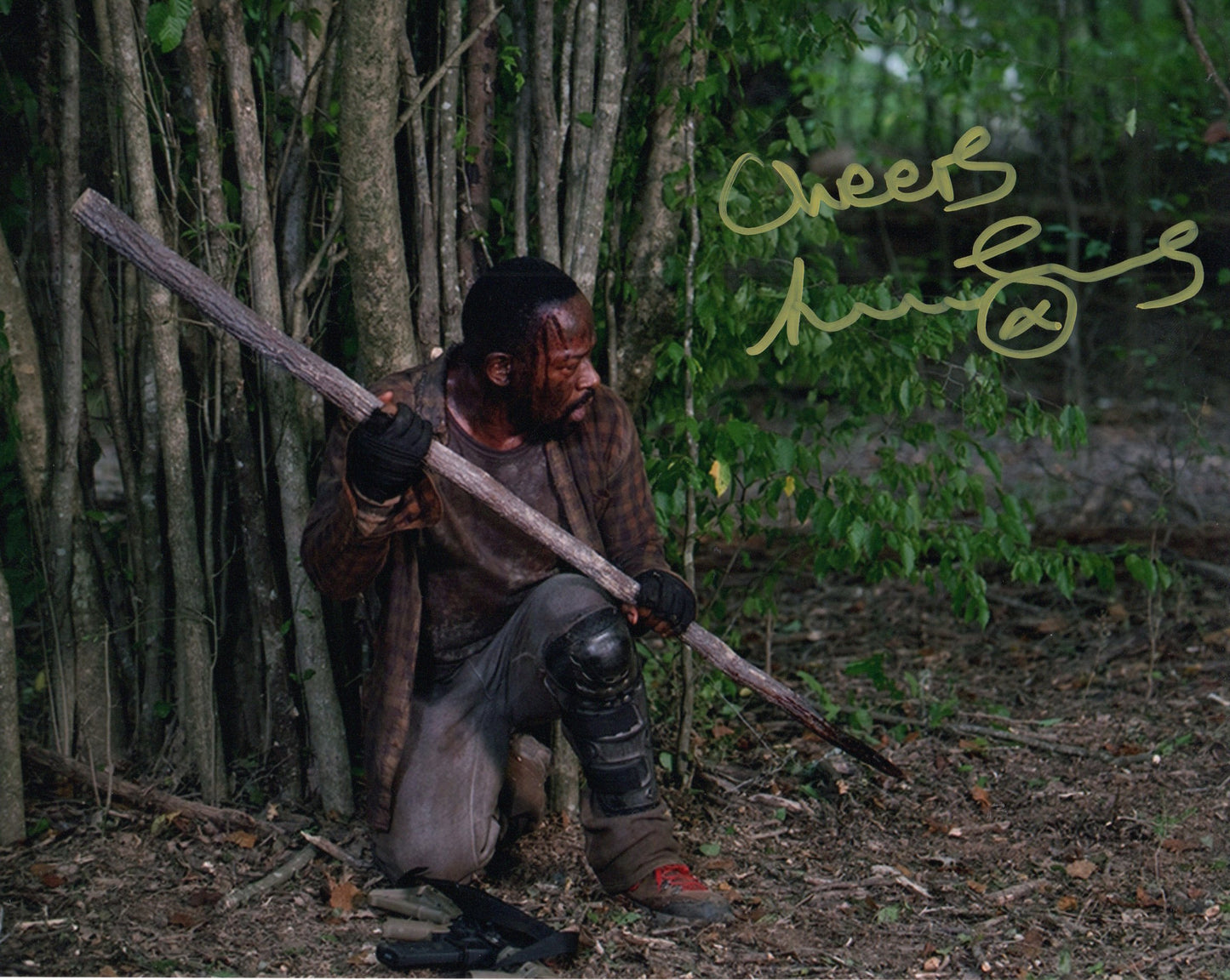 LENNIE JAMES SIGNED THE WALKING DEAD 8X10 PHOTO (10)