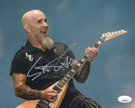 SCOTT IAN SIGNED ANTHRAX 8X10 PHOTO (2) ALSO JSA