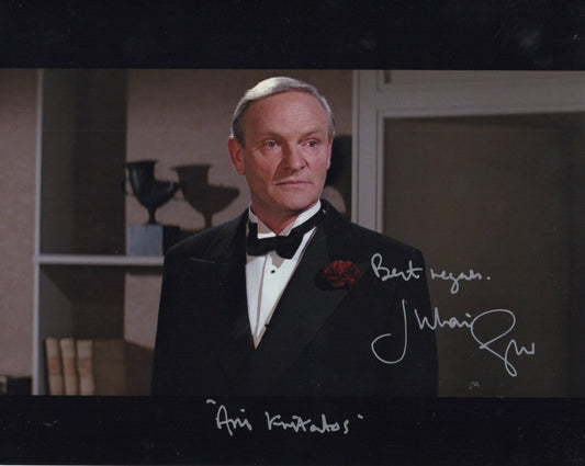 JULIAN GLOVER SIGNED FOR YOUR EYES ONLY 8X10 PHOTO (6) ALSO CHARACTER NAME
