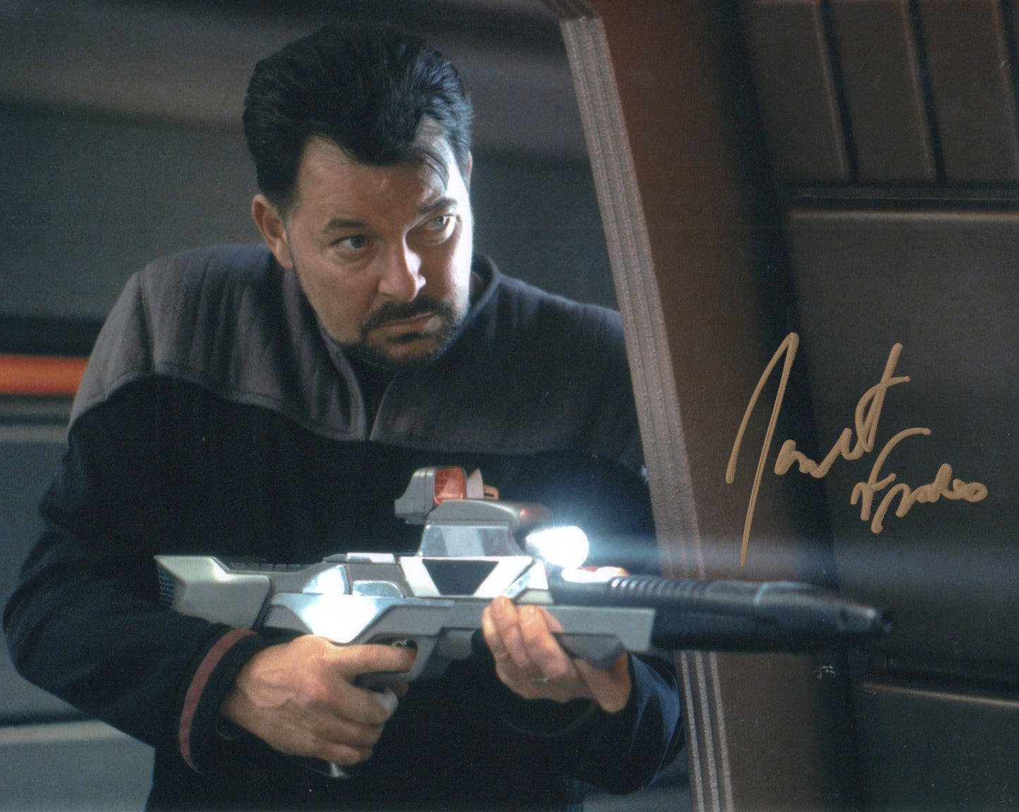 JONATHAN FRAKES SIGNED STAR TREK 8X10 PHOTO (3)