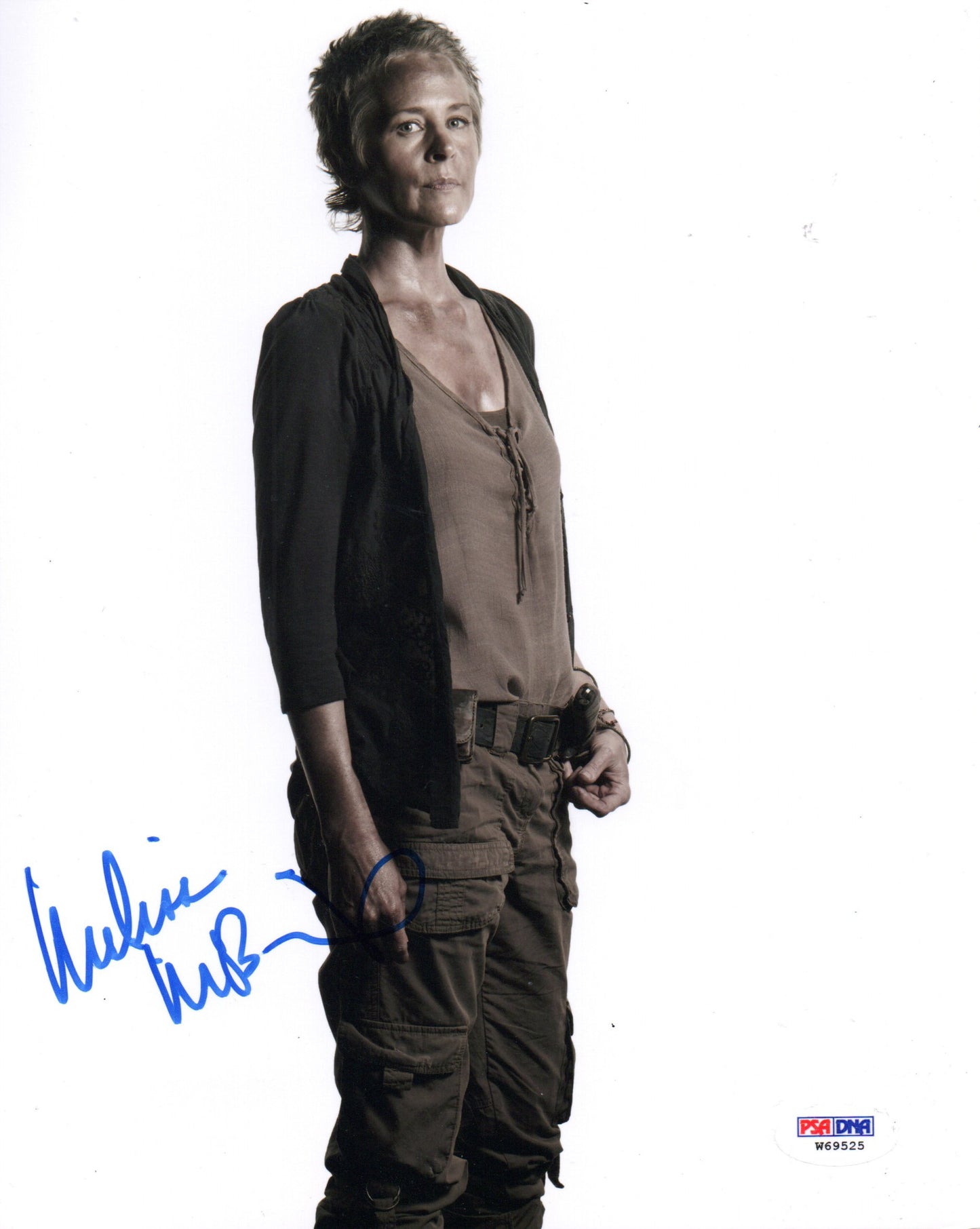 MELISSA McBRIDE SIGNED THE WALKING DEAD PHOTO ALSO PSA/DNA