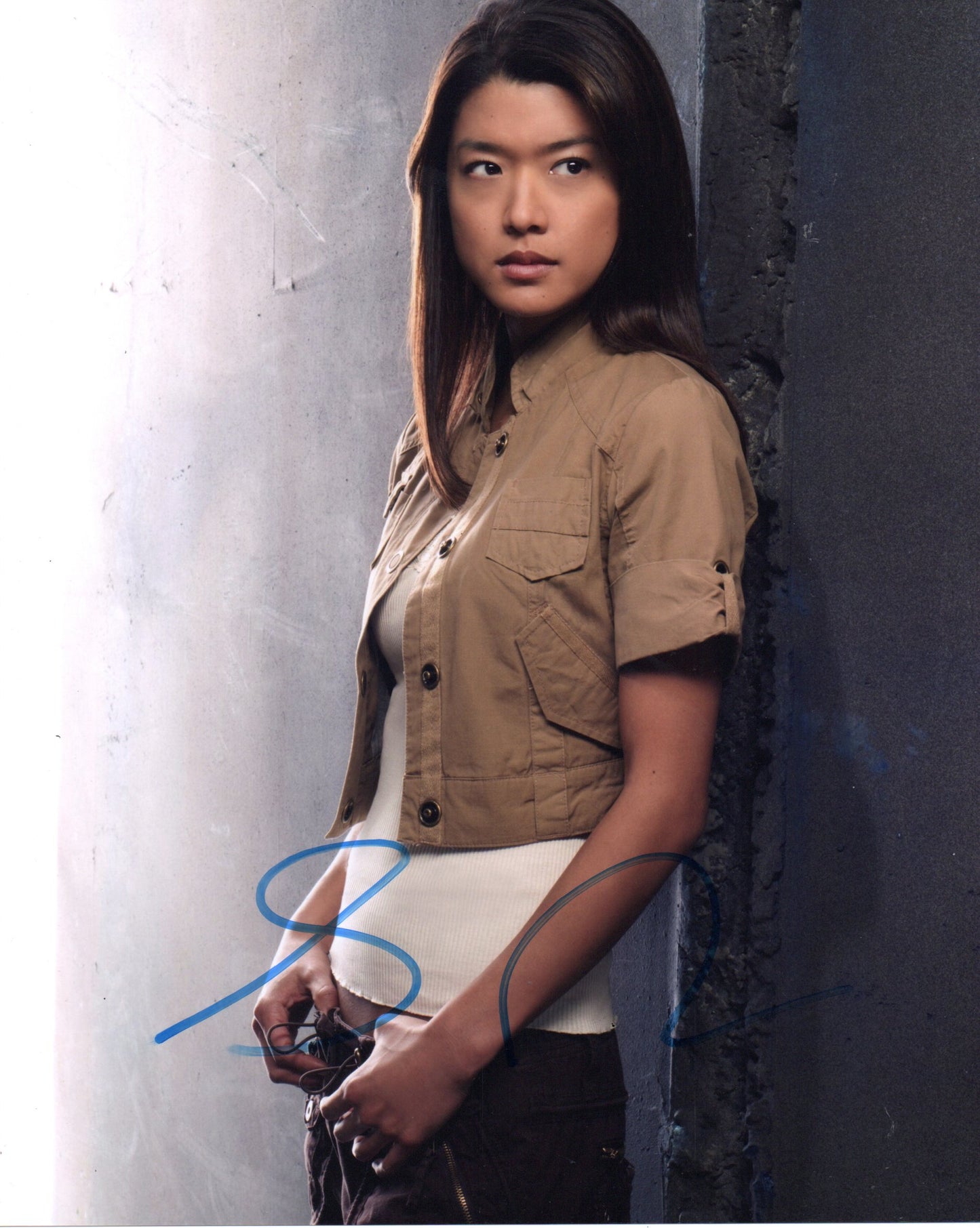 GRACE PARK SIGNED BATTLESTAR GALACTICA 10X8 PHOTO (1)