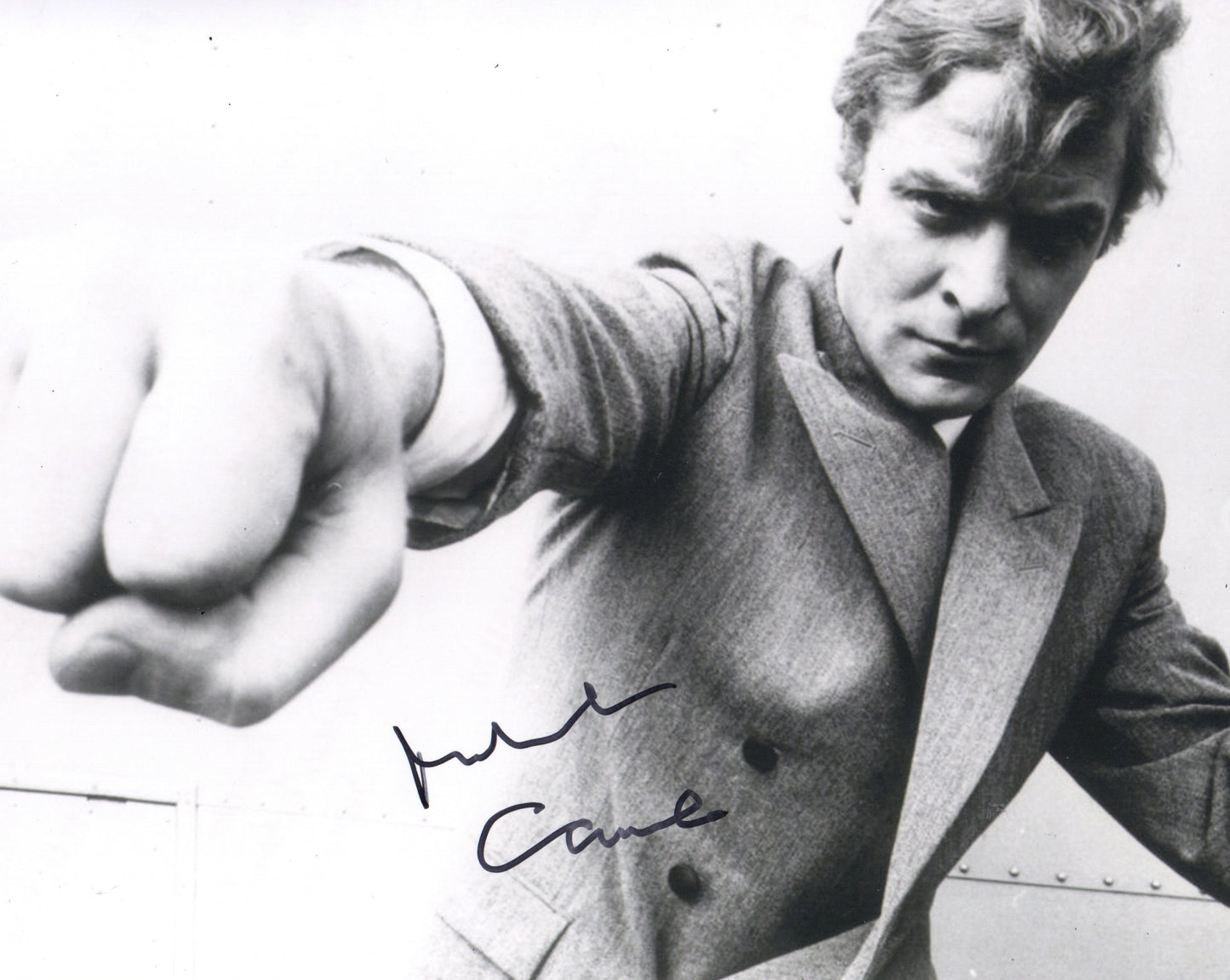 MICHAEL CAINE SIGNED YOUNG 8X10 PHOTO