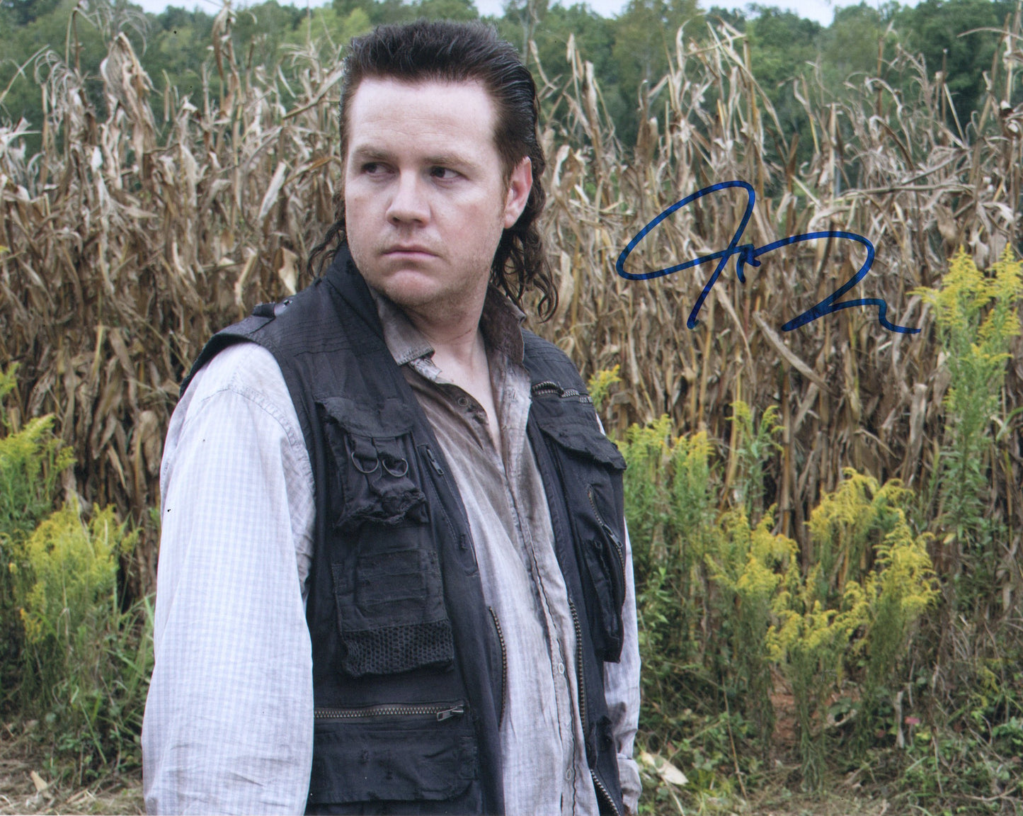JOSH McDERMITT SIGNED THE WALKING DEAD 8X10 PHOTO (1)