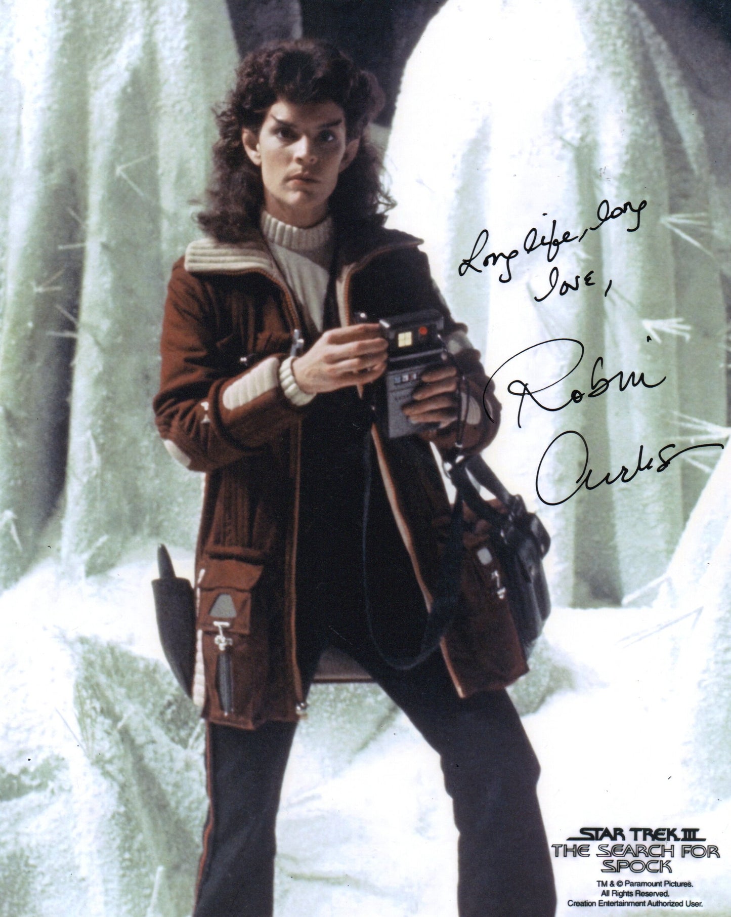 ROBIN CURTIS SIGNED STAR TREK 10X8 PHOTO (2)