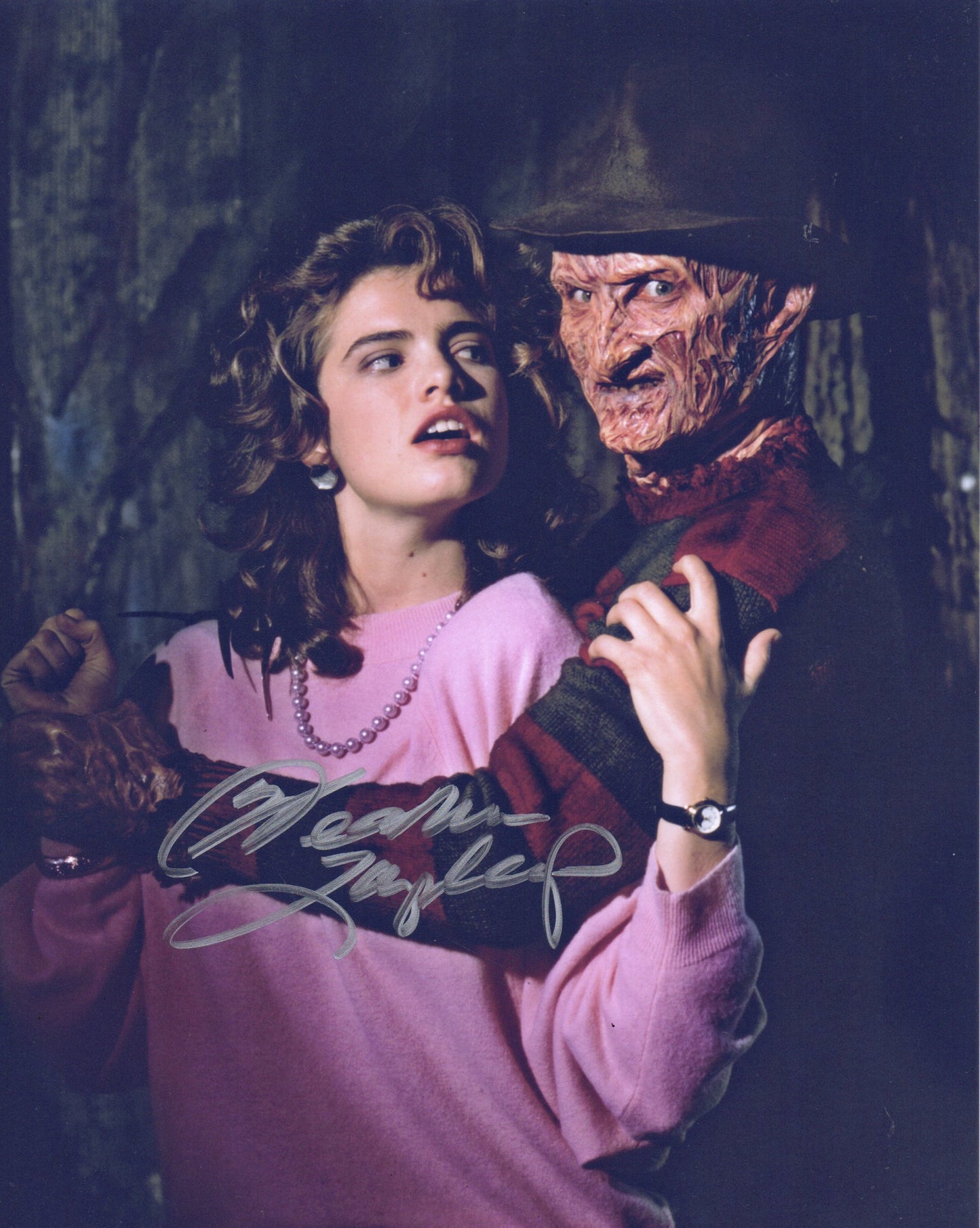 HEATHER LANGENKAMP SIGNED NIGHTMARE ON ELM STREET 10X8 PHOTO (2)