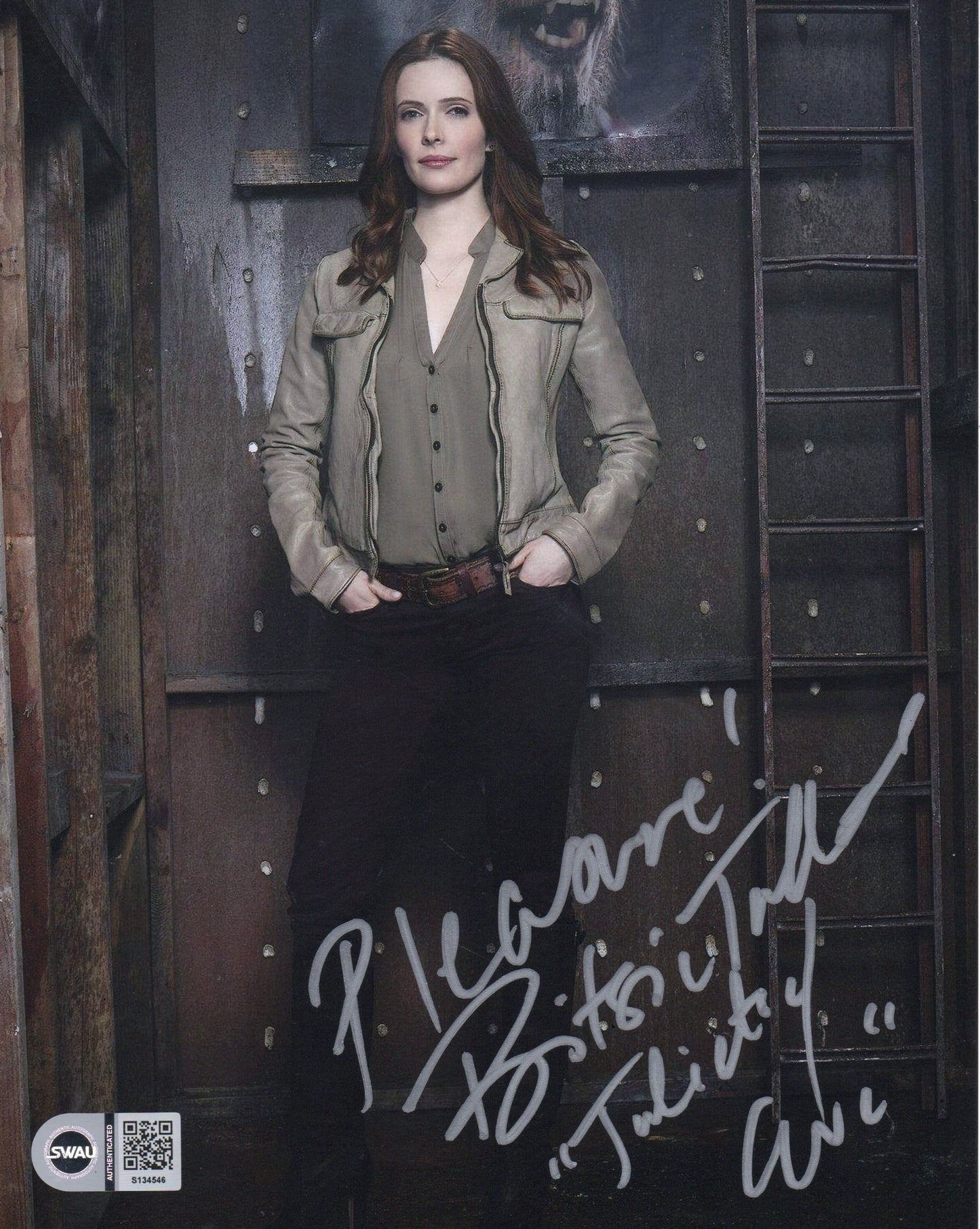 ELIZABETH BITSIE TULLOCH SIGNED GRIMM 10X8 PHOTO (1) ALSO SWAU