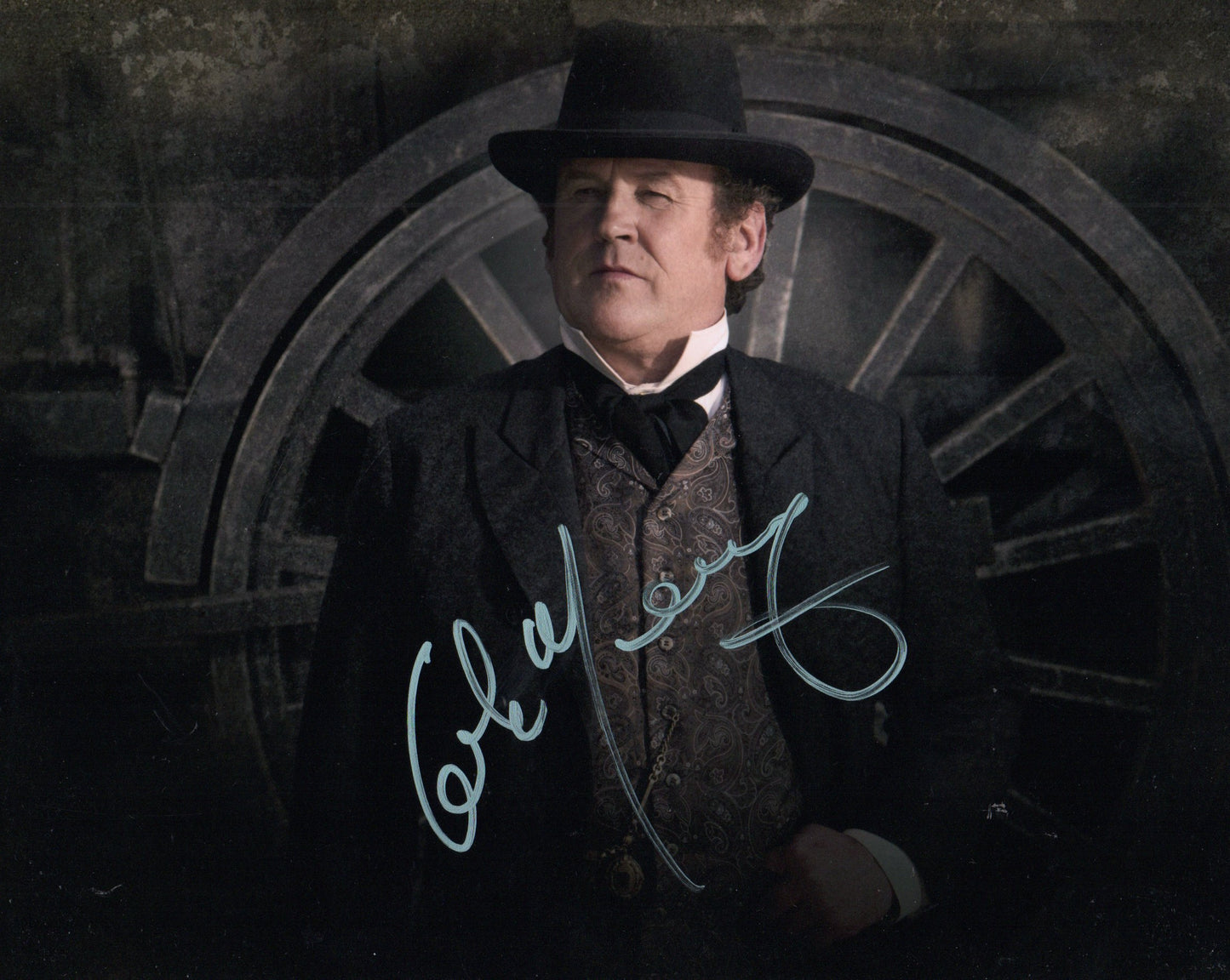 COLM MEANEY SIGNED HELL ON WHEELS 8X10 PHOTO (1)