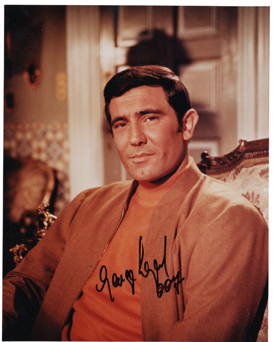 GEORGE LAZENBY SIGNED JAMES BOND 8X10 PHOTO