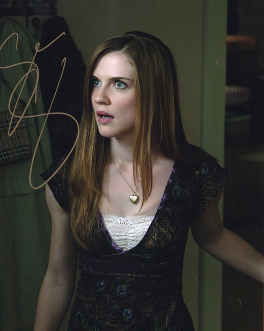 SARA CANNING SIGNED SEXY THE VAMPIRE DIARIES 10X8 PHOTO (2)