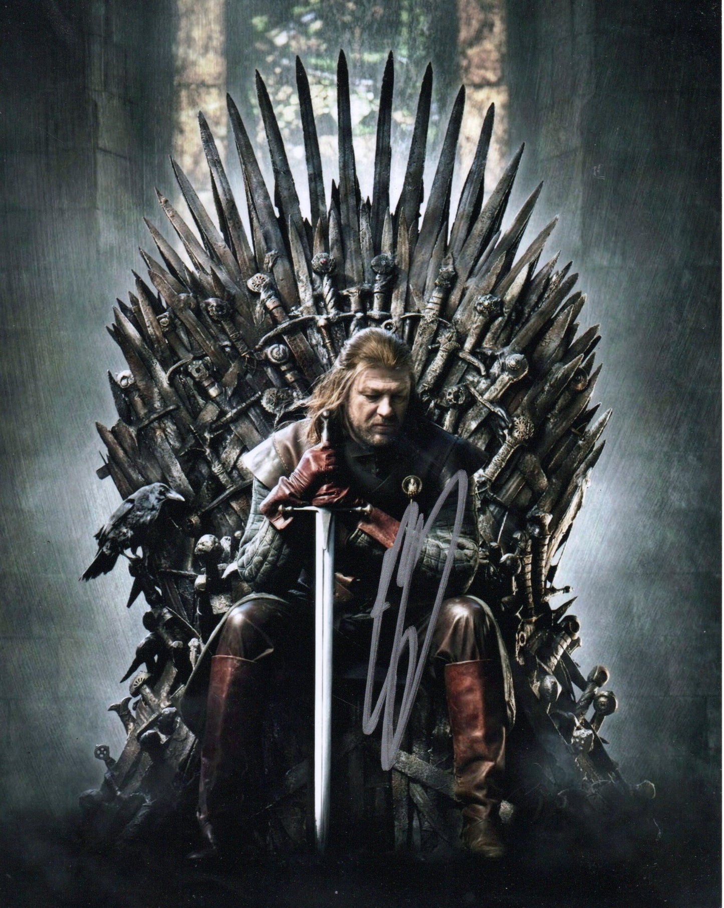 SEAN BEAN SIGNED GAME OF THRONES 8X10 PHOTO (2)