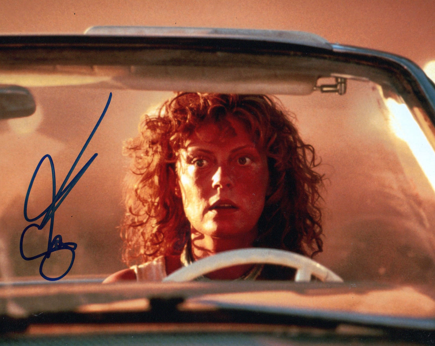 SUSAN SARANDON SIGNED THELMA AND LOUISE 10X8 PHOTO (1)