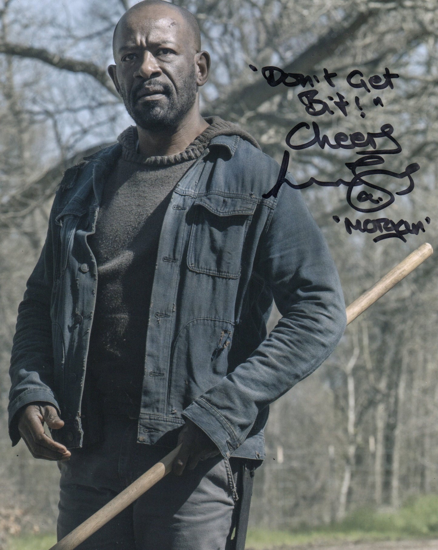 LENNIE JAMES SIGNED THE WALKING DEAD 8X10 PHOTO (14)