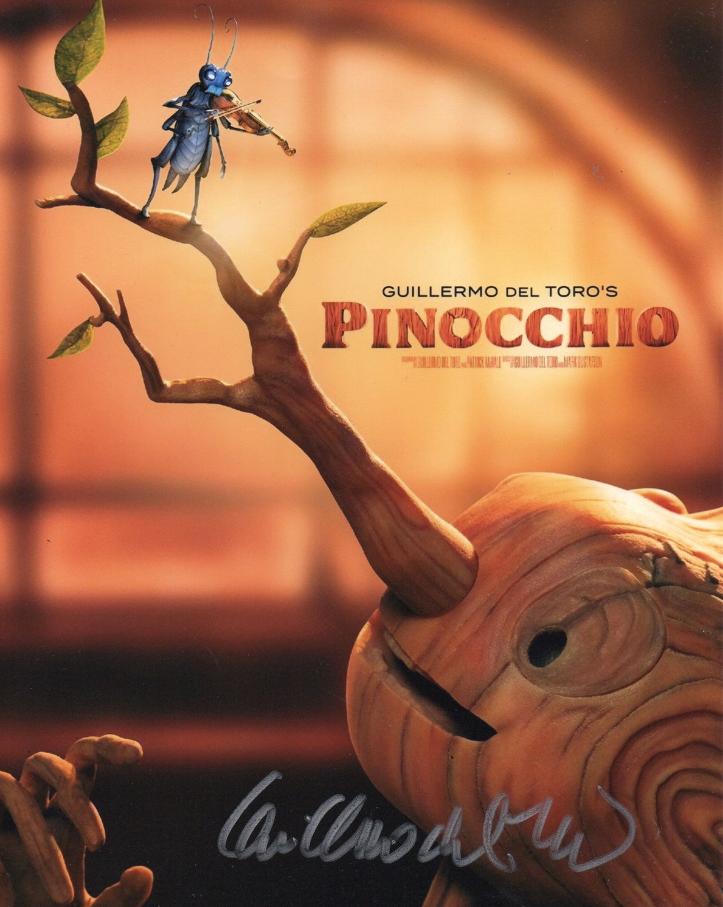 GUILLERMO DEL TORO SIGNED PINOCCHIO 8X10 PHOTO (4)