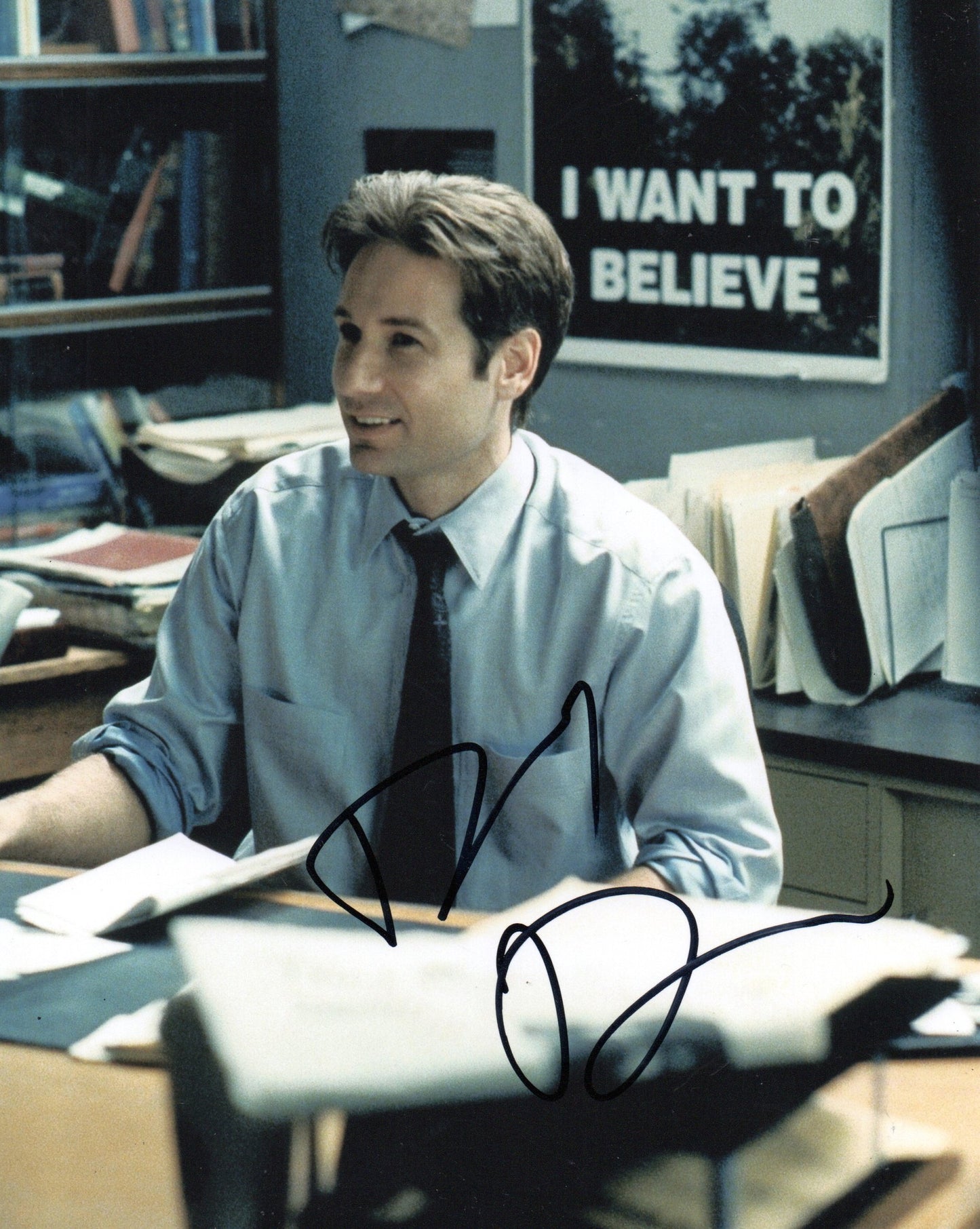 DAVID DUCHOVNY SIGNED X-FILES 8X10 PHOTO (7)