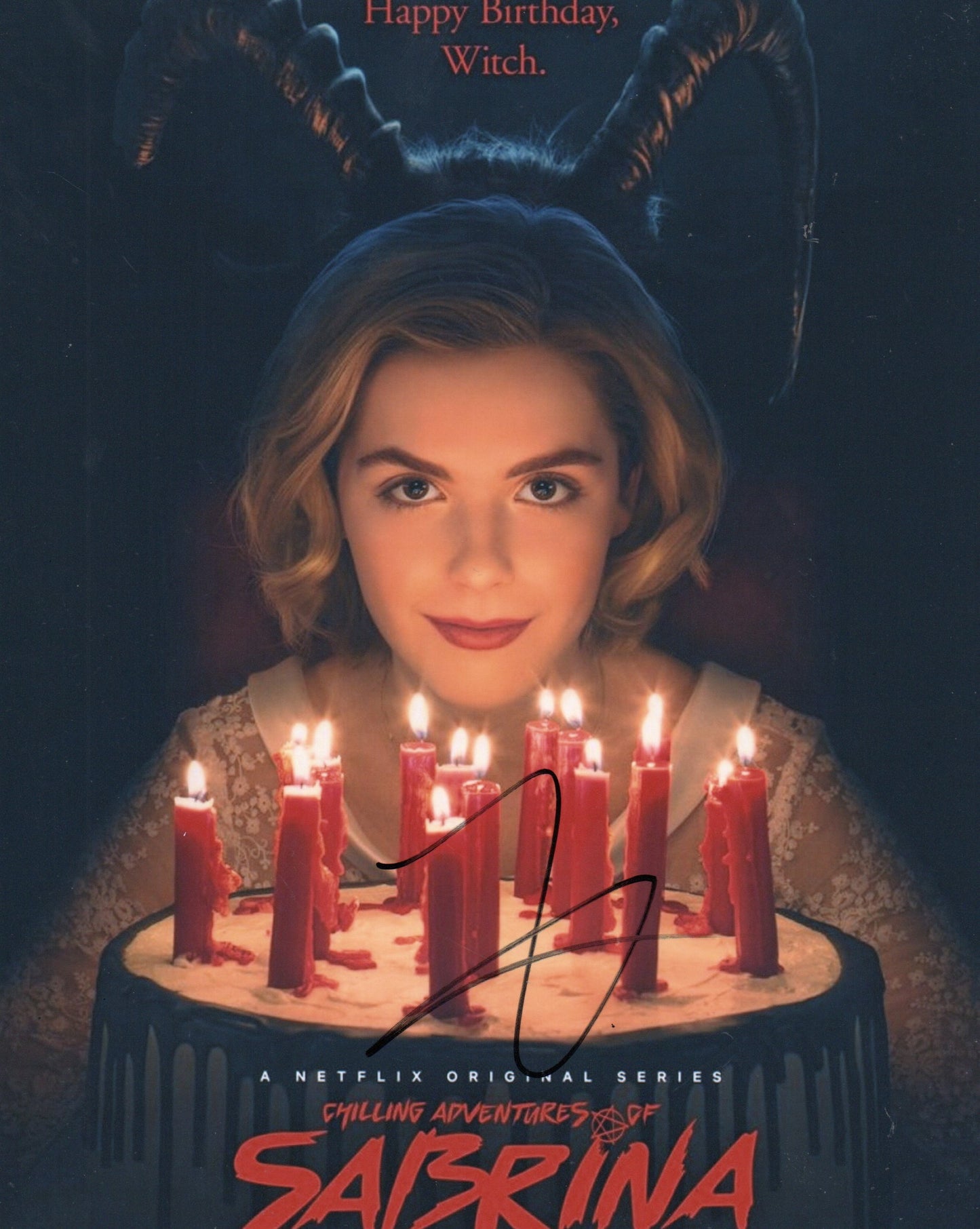 KIERNAN SHIPKA SIGNED CHILLING ADVENTURES OF SABRINA 10X8 PHOTO (2)