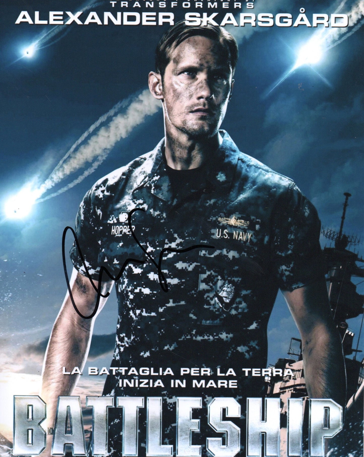 ALEXANDER SKARSGARD SIGNED BATTLESHIP 8X10 PHOTO (1)