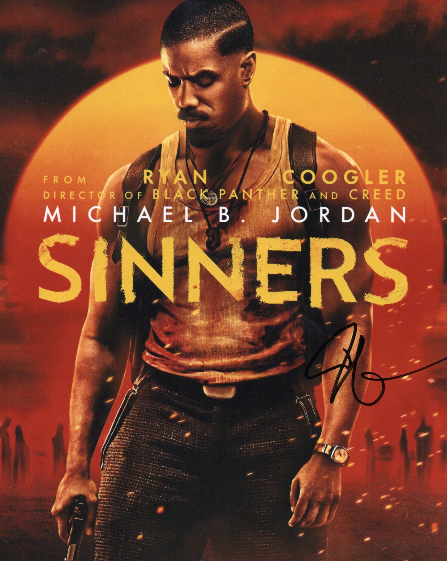 RYAN COOGLER SIGNED SINNERS 8X10 PHOTO