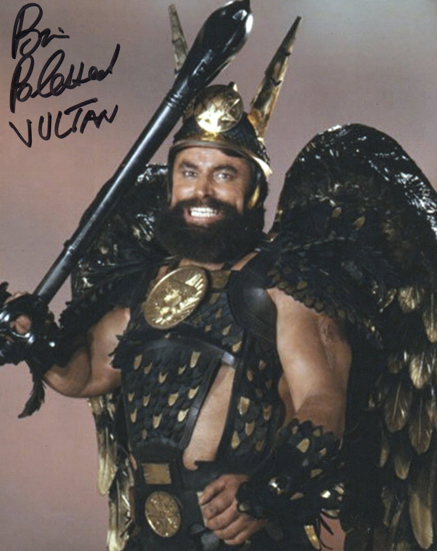 BRIAN BLESSED SIGNED FLASH GORDON 8X10 PHOTO (2)