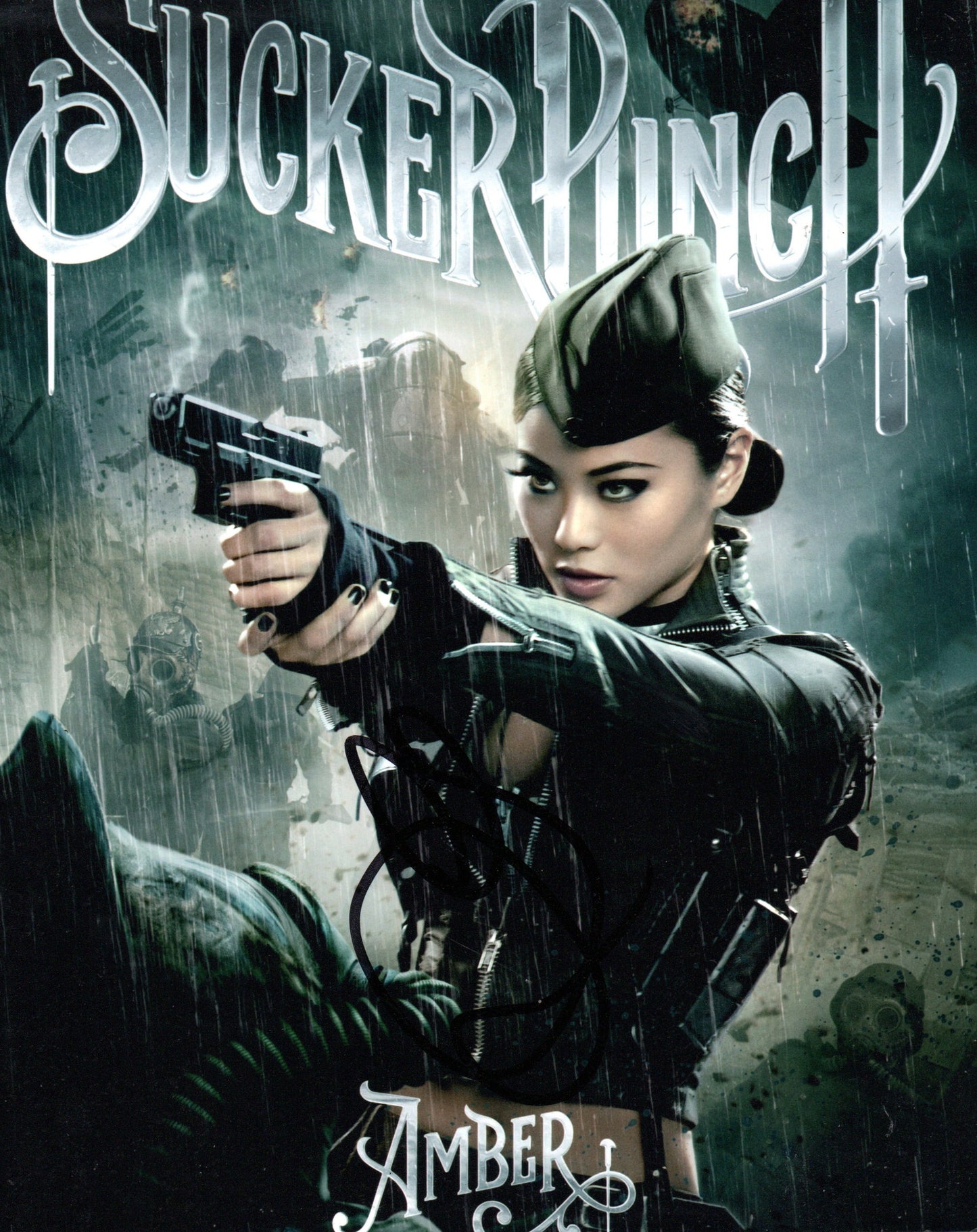 JAMIE CHUNG SIGNED SEXY SUCKER PUNCH 10X8 PHOTO (2)