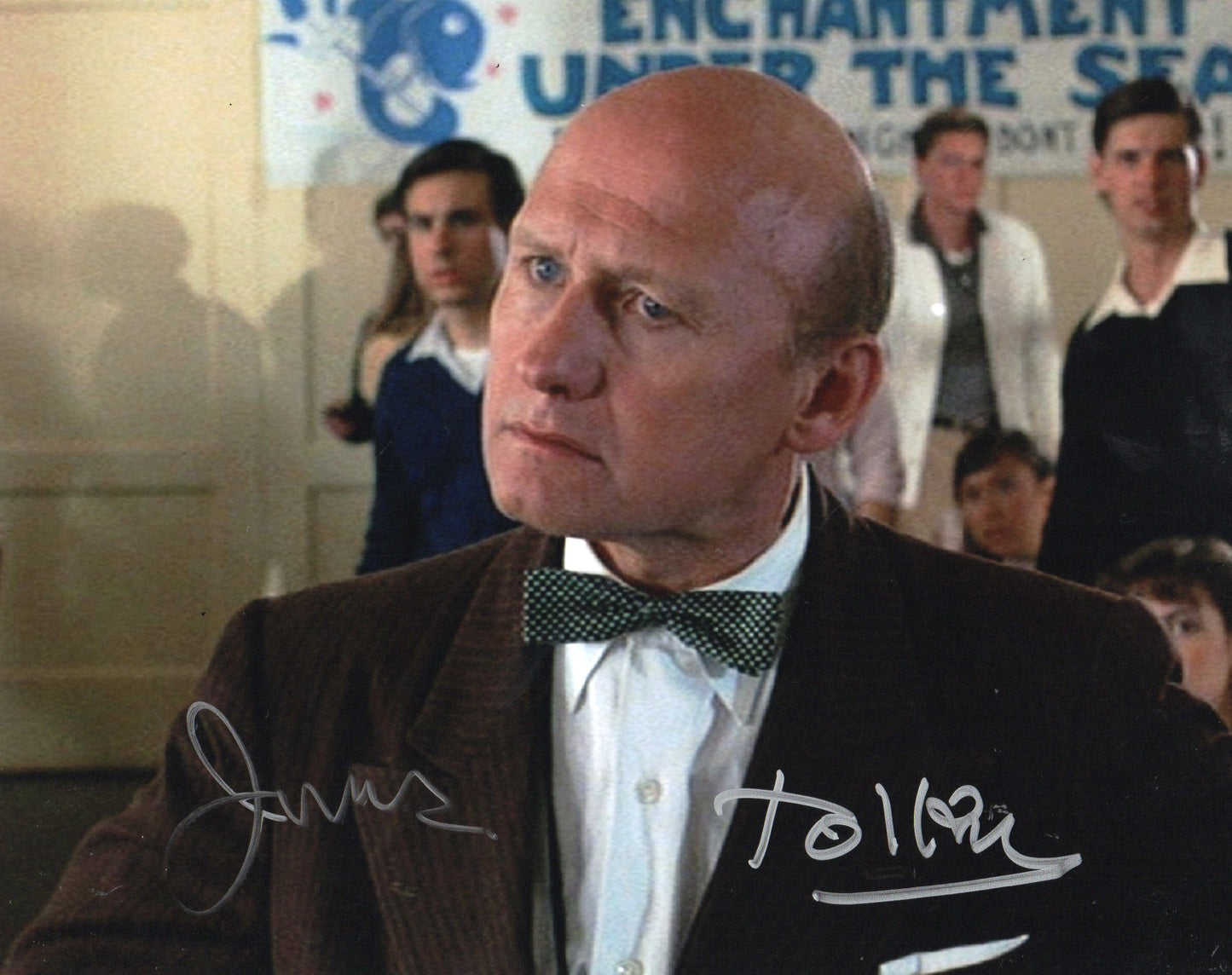 JAMES TOLKAN SIGNED BACK TO THE FUTURE 8X10 PHOTO