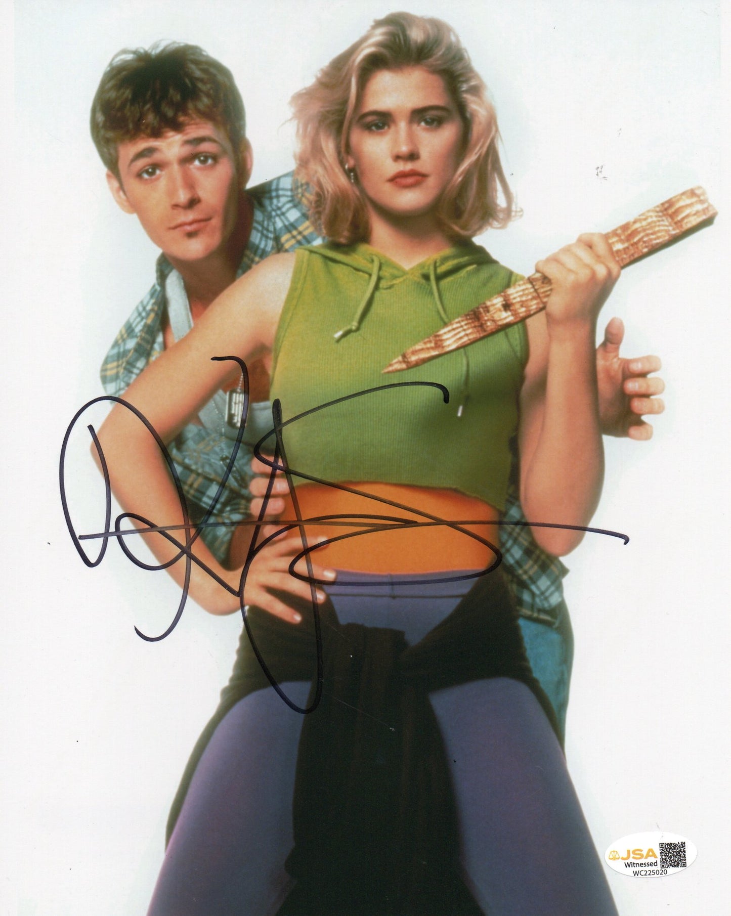 KRISTY SWANSON SIGNED BUFFY 8X10 PHOTO (1) ALSO JSA