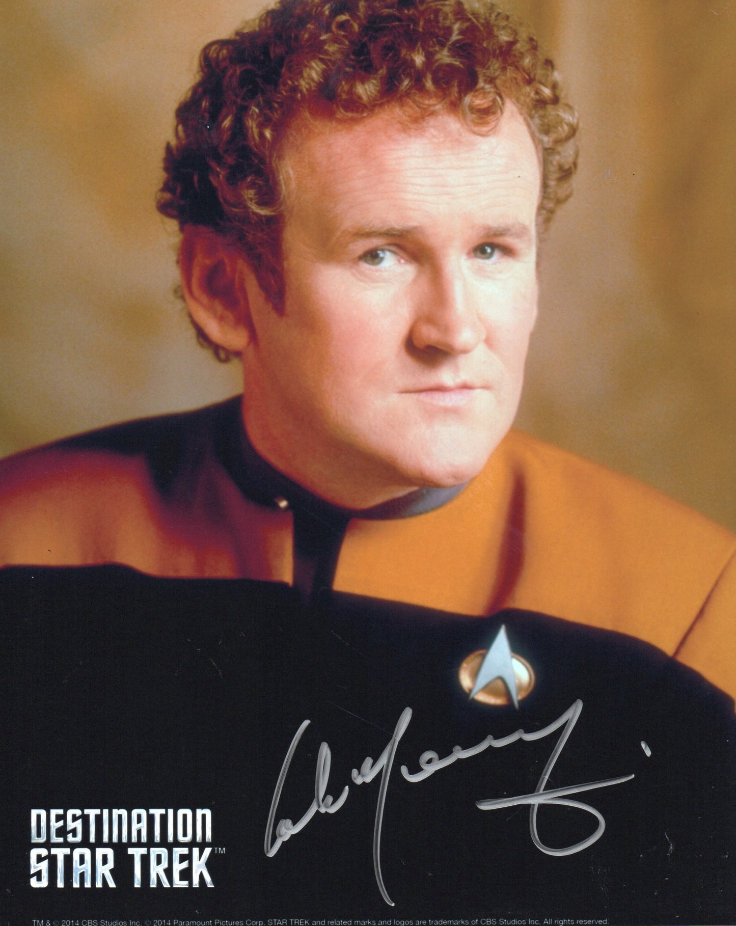COLM MEANEY SIGNED STAR TREK 8X10 PHOTO (1)