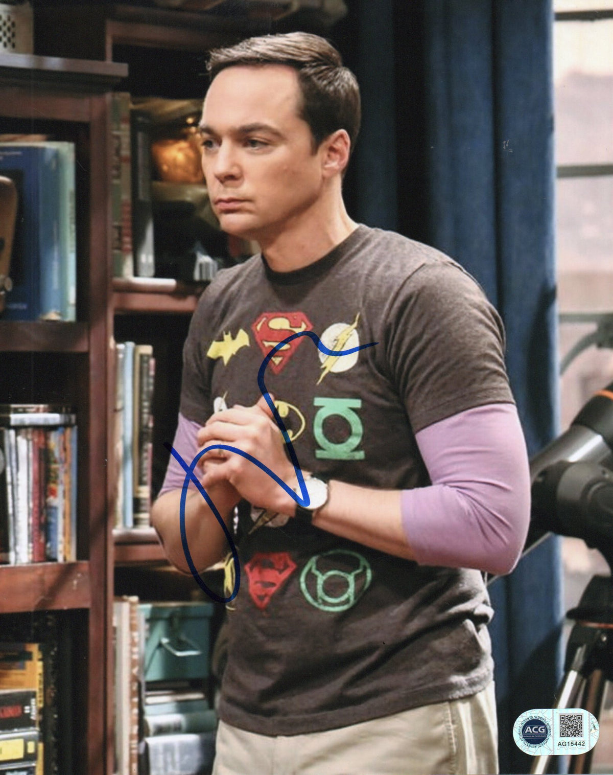 JIM PARSONS SIGNED BIG BANG THEORY 8X10 PHOTO (1) ALSO ACG