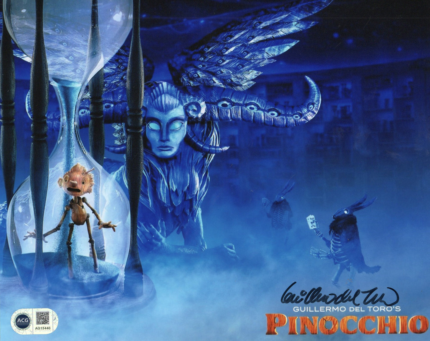 GUILLERMO DEL TORO SIGNED PINOCCHIO 8X10 PHOTO (3) ALSO ACG