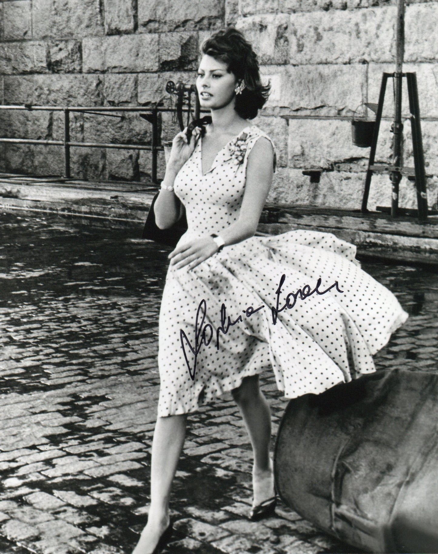 SOPHIA LOREN SIGNED SEXY 10X8 PHOTO (29)