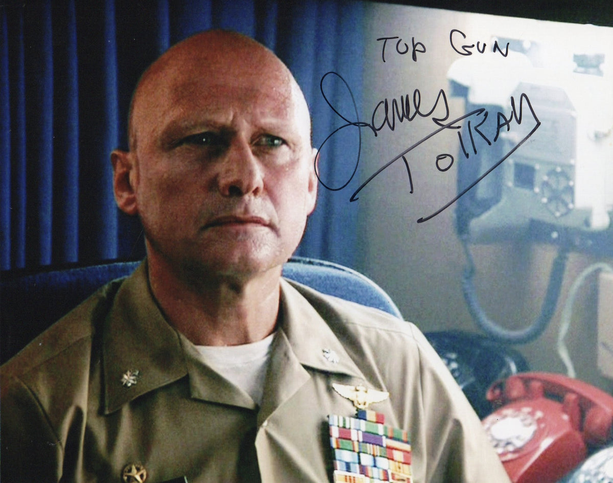 JAMES TOLKAN SIGNED TOP GUN 8X10 PHOTO (2)