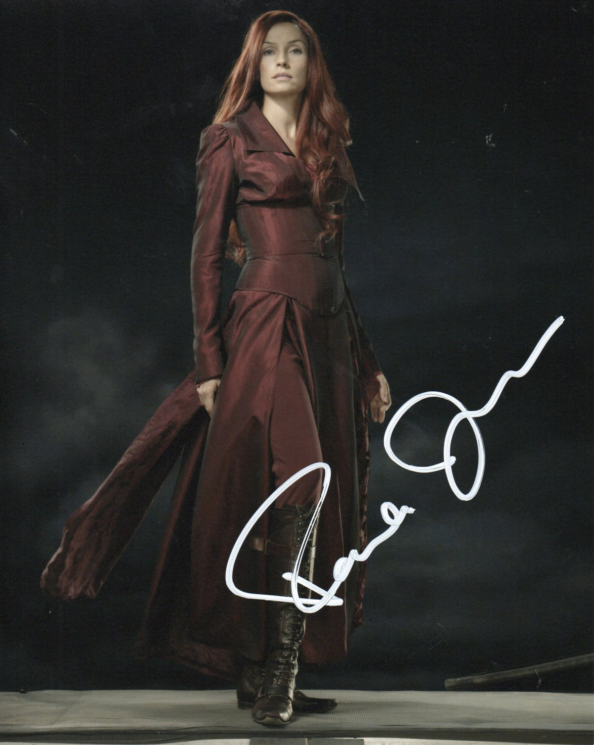 FAMKE JANSSEN SIGNED X-MEN 10X8 PHOTO (1)