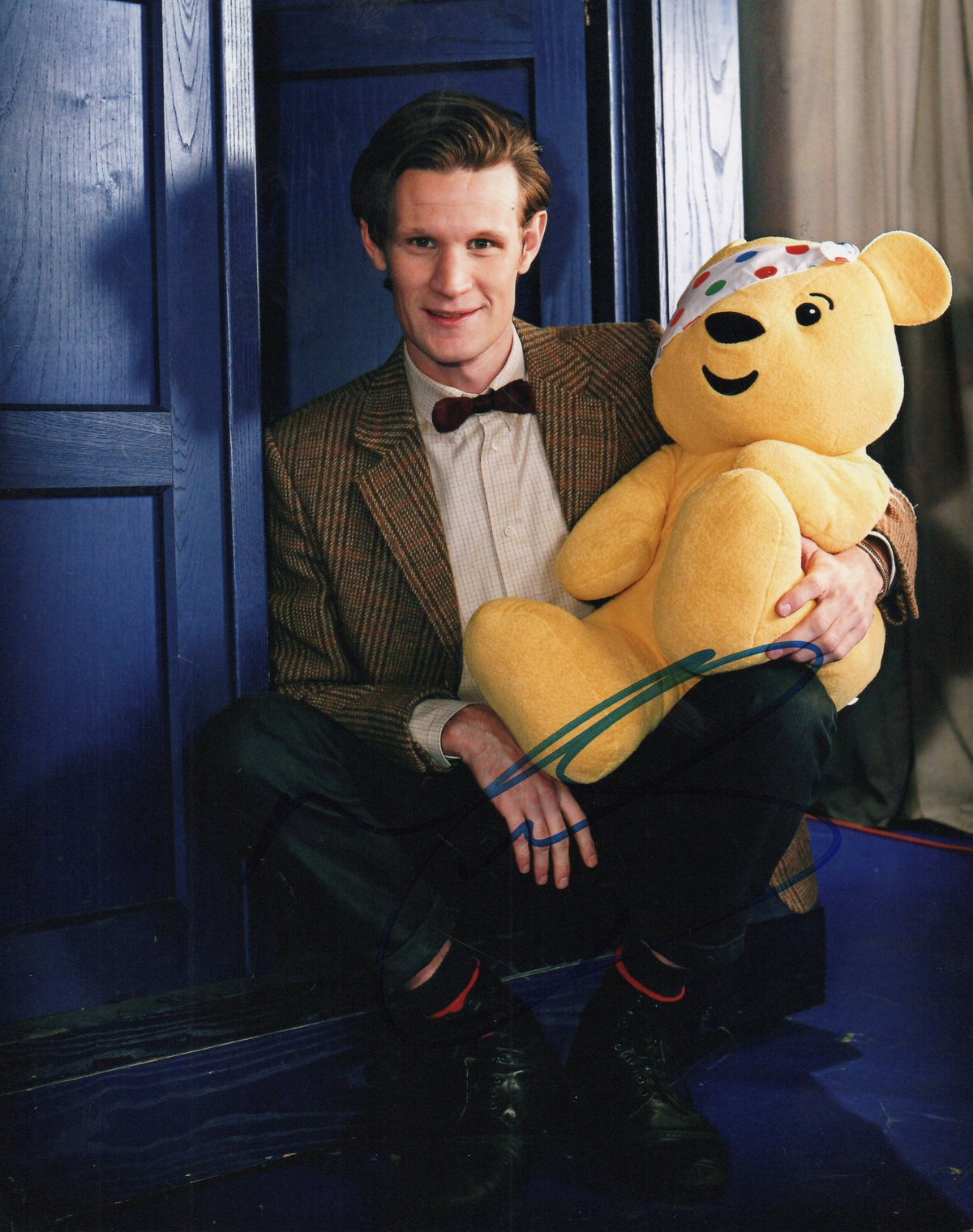 MATT SMITH SIGNED DOCTOR WHO PHOTO (2)