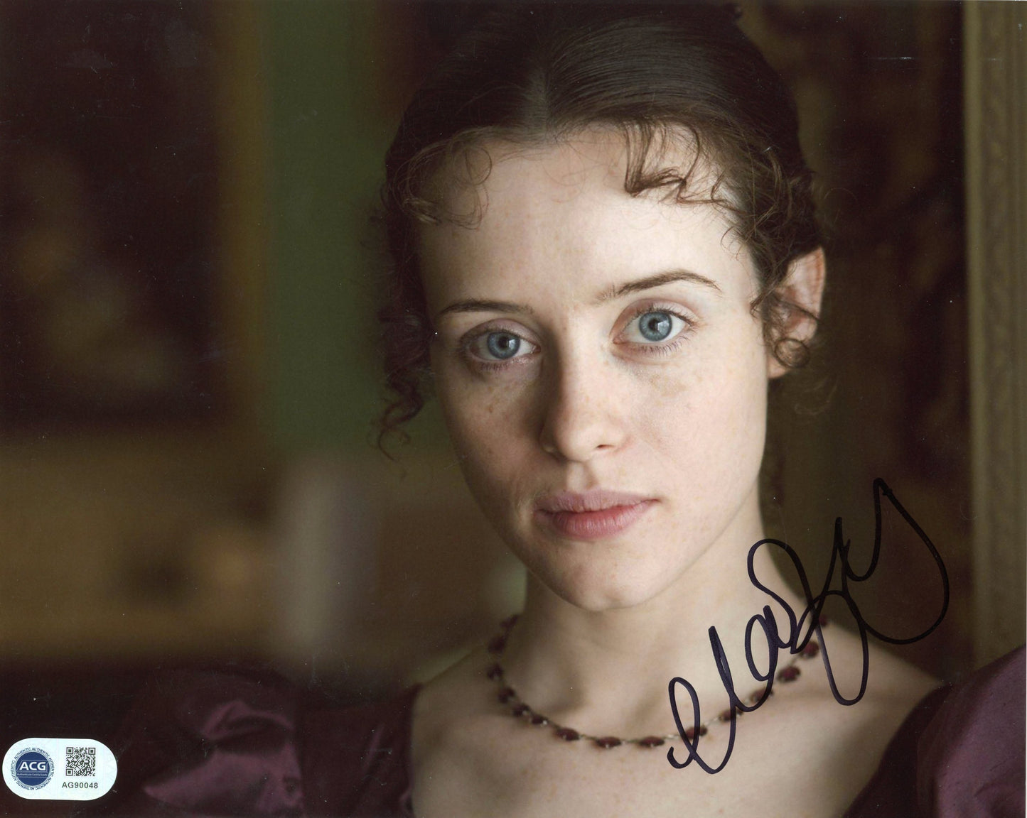 CLAIRE FOY SIGNED LITTLE DORRIT 10X8 PHOTO (6) ALSO ACG CERTIFICATION