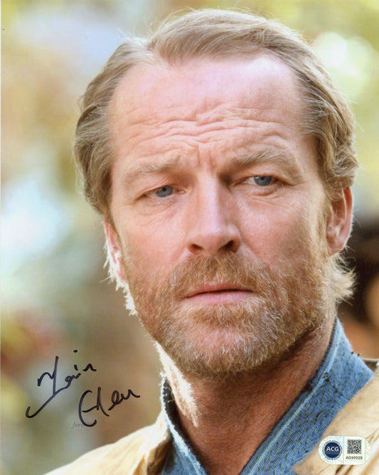 IAIN GLEN SIGNED GAME OF THRONES 8X10 PHOTO (8) ALSO ACG CERTIFICATION