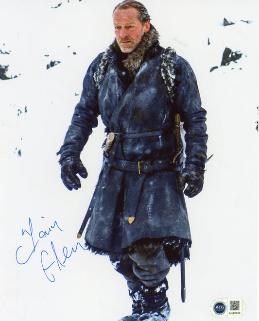 IAIN GLEN SIGNED GAME OF THRONES 8X10 PHOTO (11) ACG CERT AUTHENTICATION