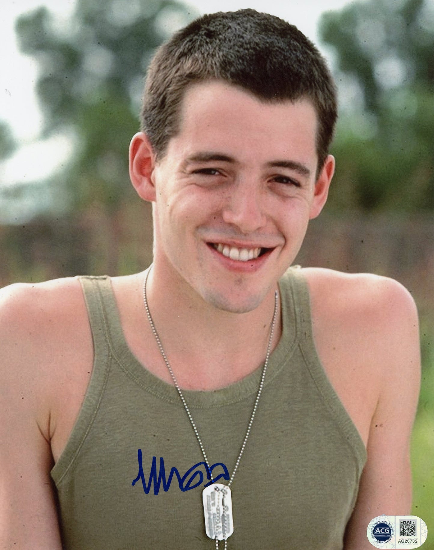 MATTHEW BRODERICK SIGNED BILOXI BLUES 8X10 PHOTO ALSO ACG CERT AUTHENTICATION